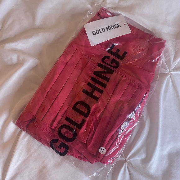 Gold hinge Skirts Gold Hinge Hot Pink Ruffle Skirt Poshmark